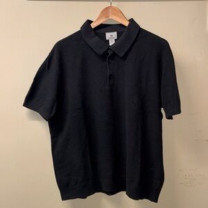 H&M Men’s Pima Cotton Black Polo Shirt